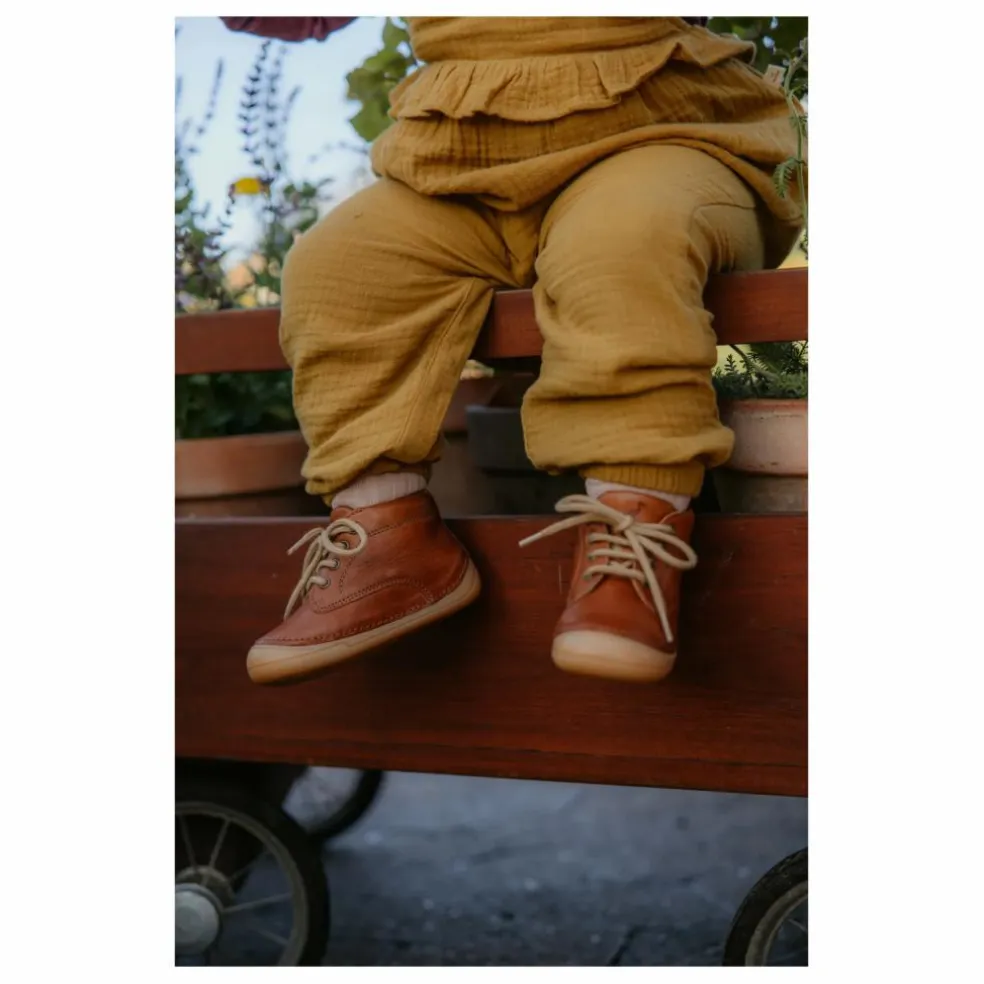 Baskets Lacets Bootie | Cognac