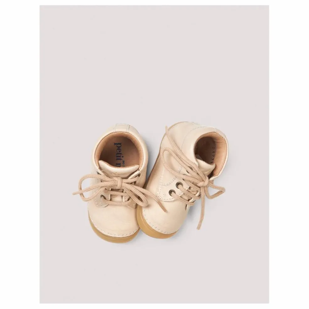 Baskets Lacets Bootie | Crème