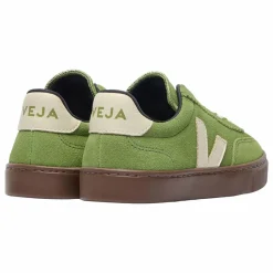 Baskets Lacets Elastiqués Volley Suede | Vert