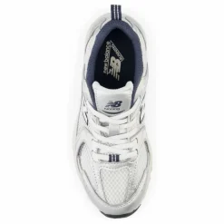 Baskets Lacets Elastiqués 530 | Blanc satiné
