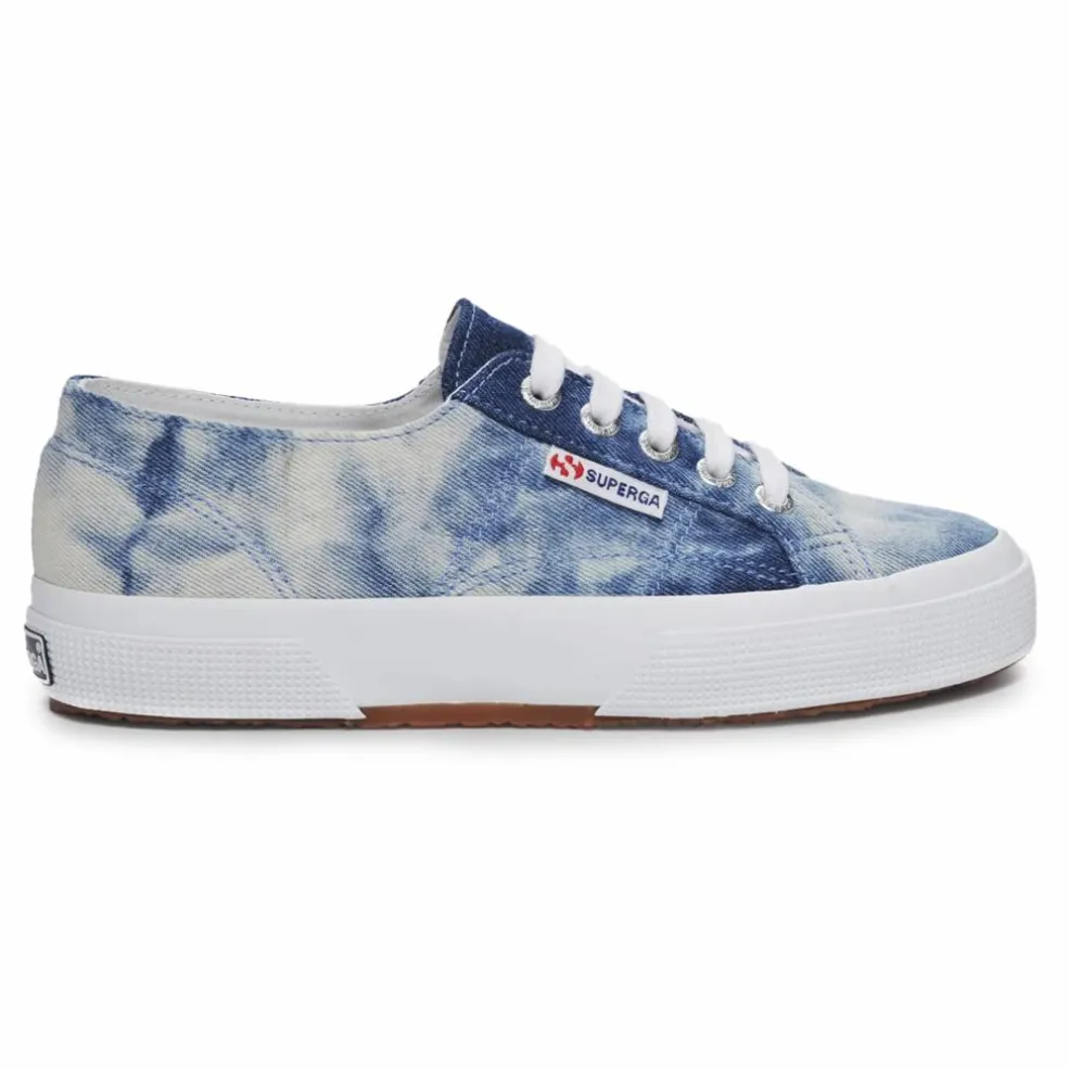 Baskets Lacets Tie and Dye Coton | Bleu
