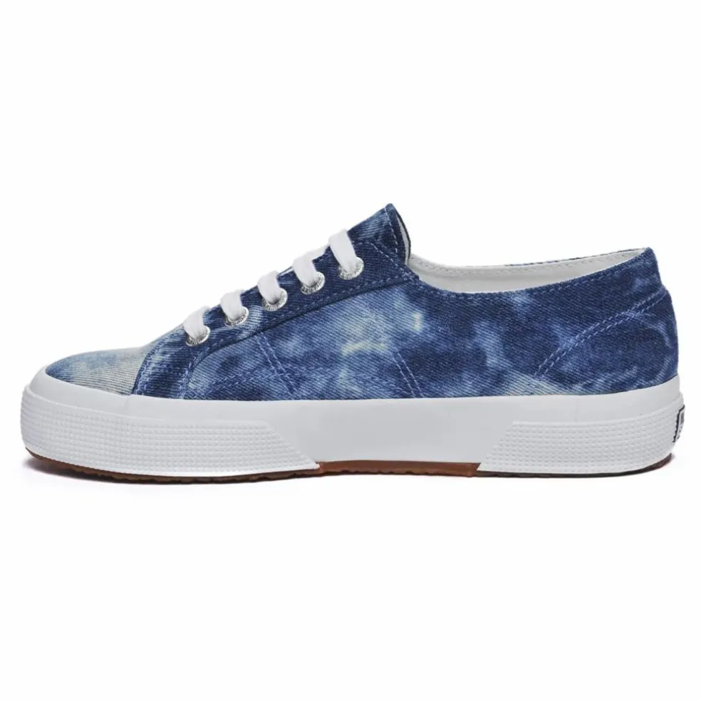 Baskets Lacets Tie and Dye Coton | Bleu