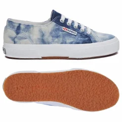 Baskets Lacets Tie and Dye Coton | Bleu
