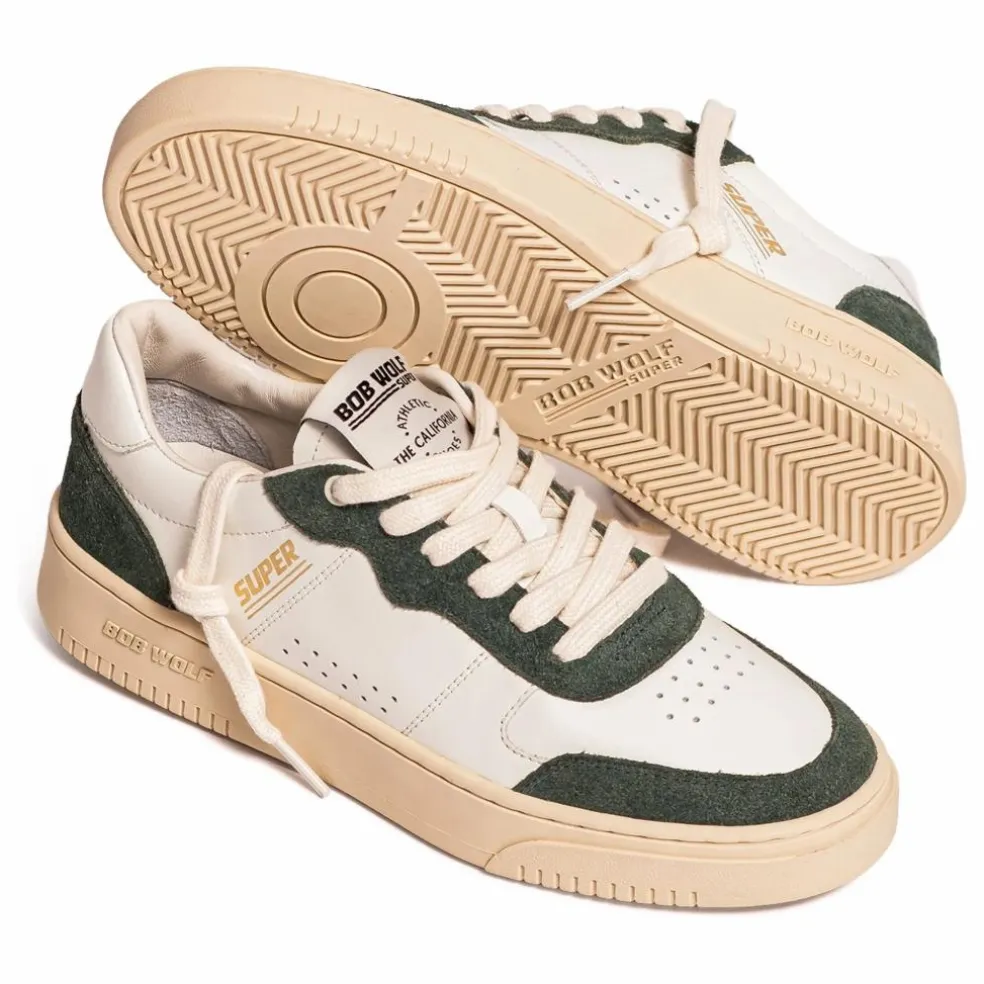Baskets Legacy '76 Cuir et Suède | Vert foncé