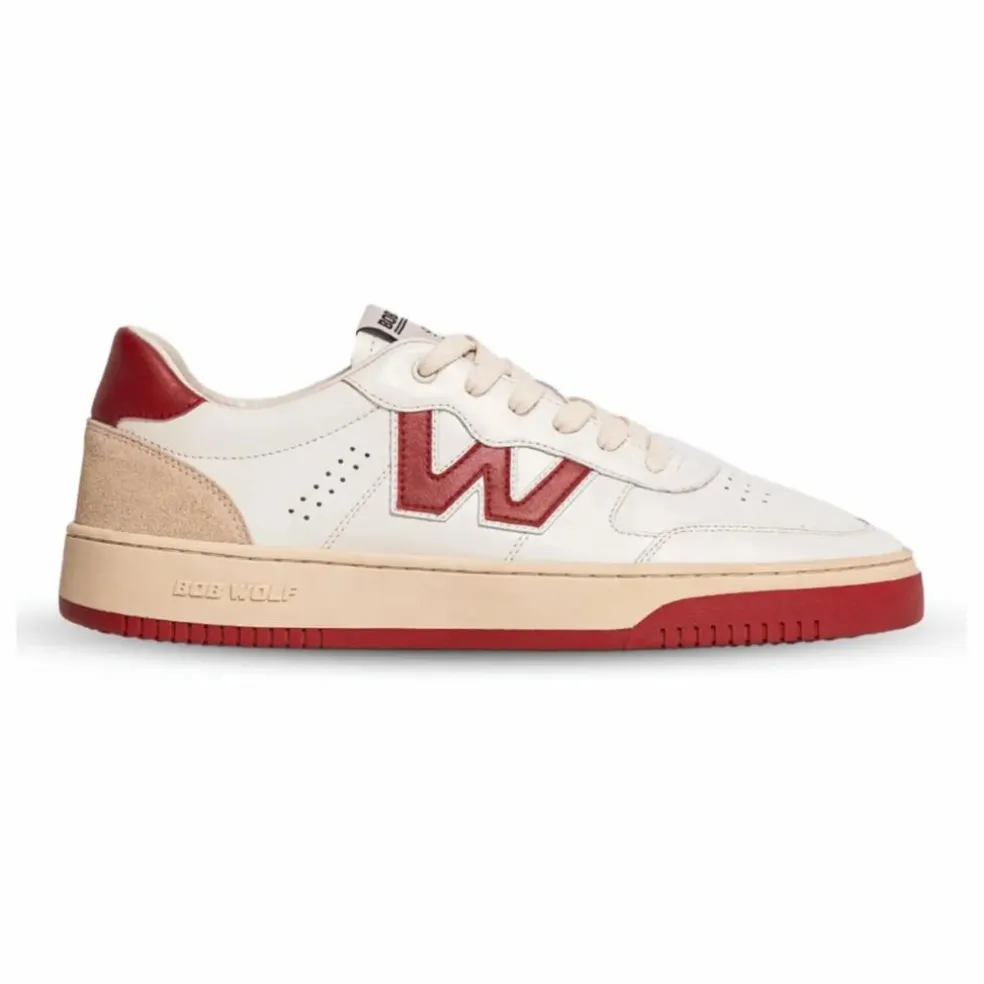 Baskets Legacy Cuir et Suède | Rouge