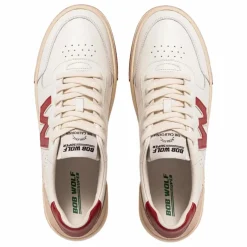 Baskets Legacy Cuir et Suède | Rouge