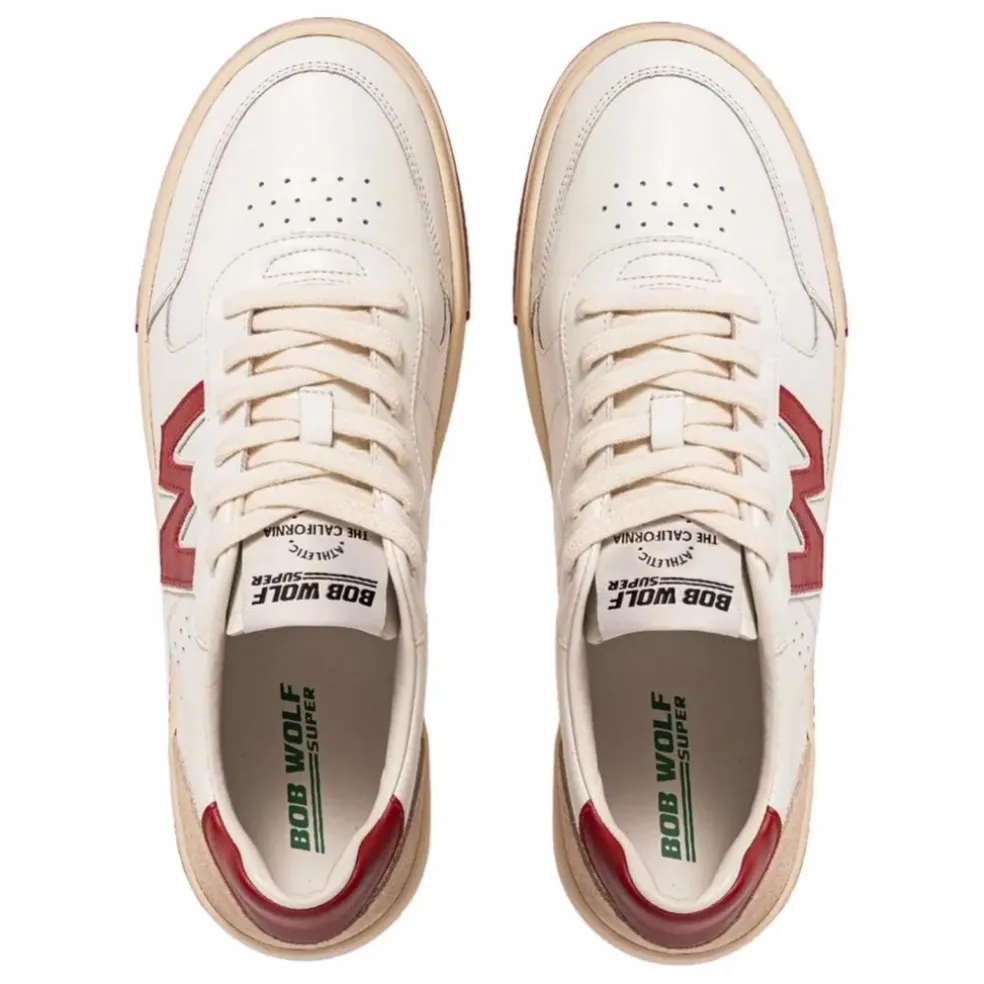 Baskets Legacy Cuir et Suède | Rouge