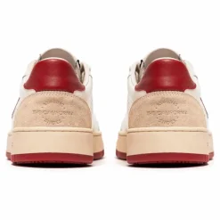 Baskets Legacy Cuir et Suède | Rouge