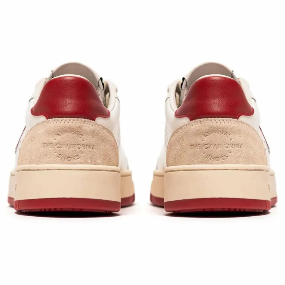 Baskets Legacy Cuir et Suède | Rouge