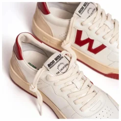 Baskets Legacy Cuir et Suède | Rouge