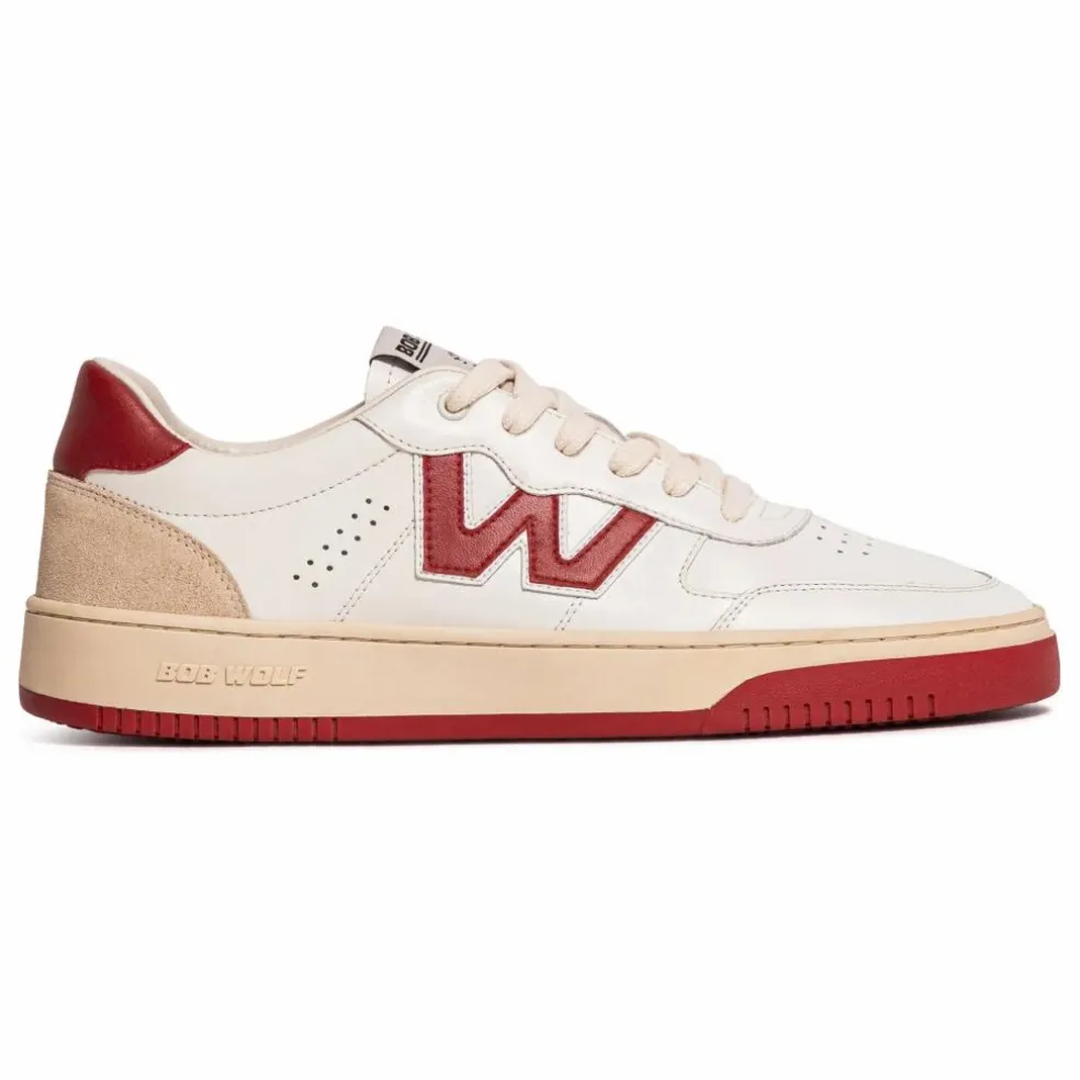 Baskets Legacy Cuir et Suède | Rouge