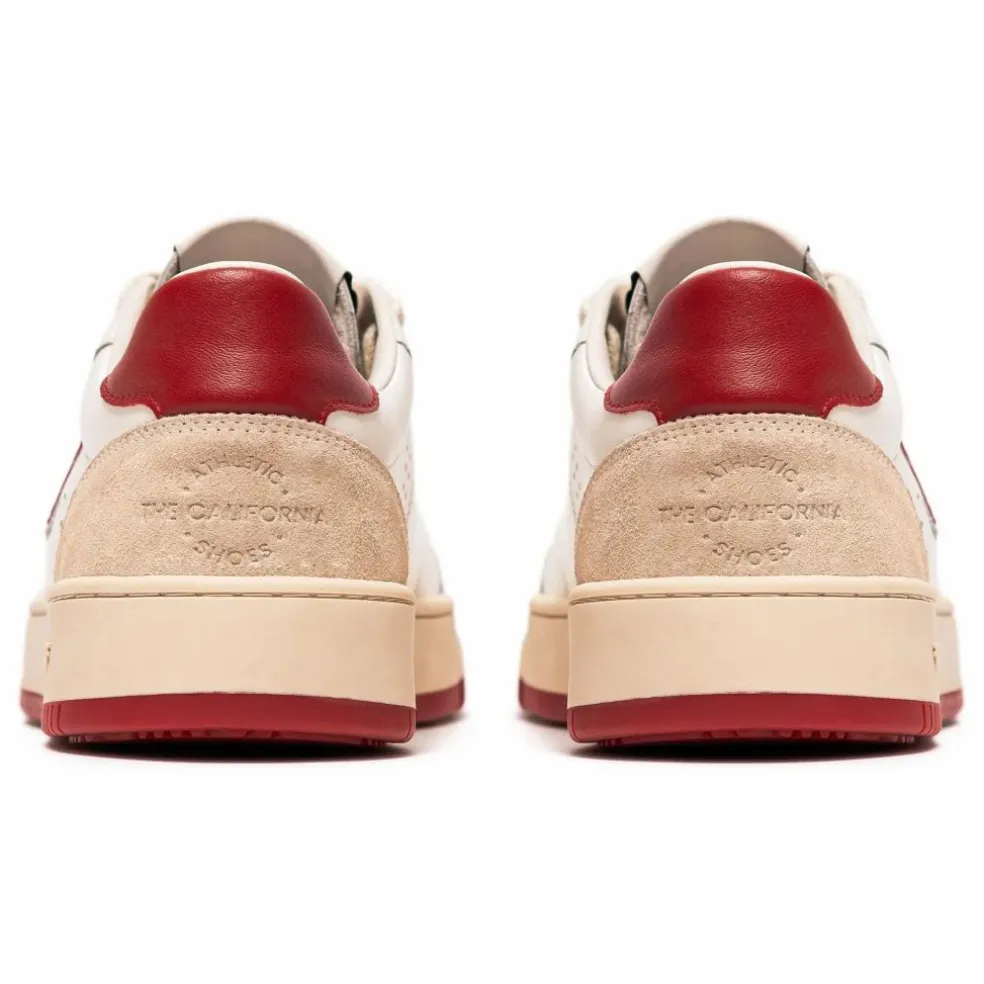 Baskets Legacy Cuir et Suède | Rouge