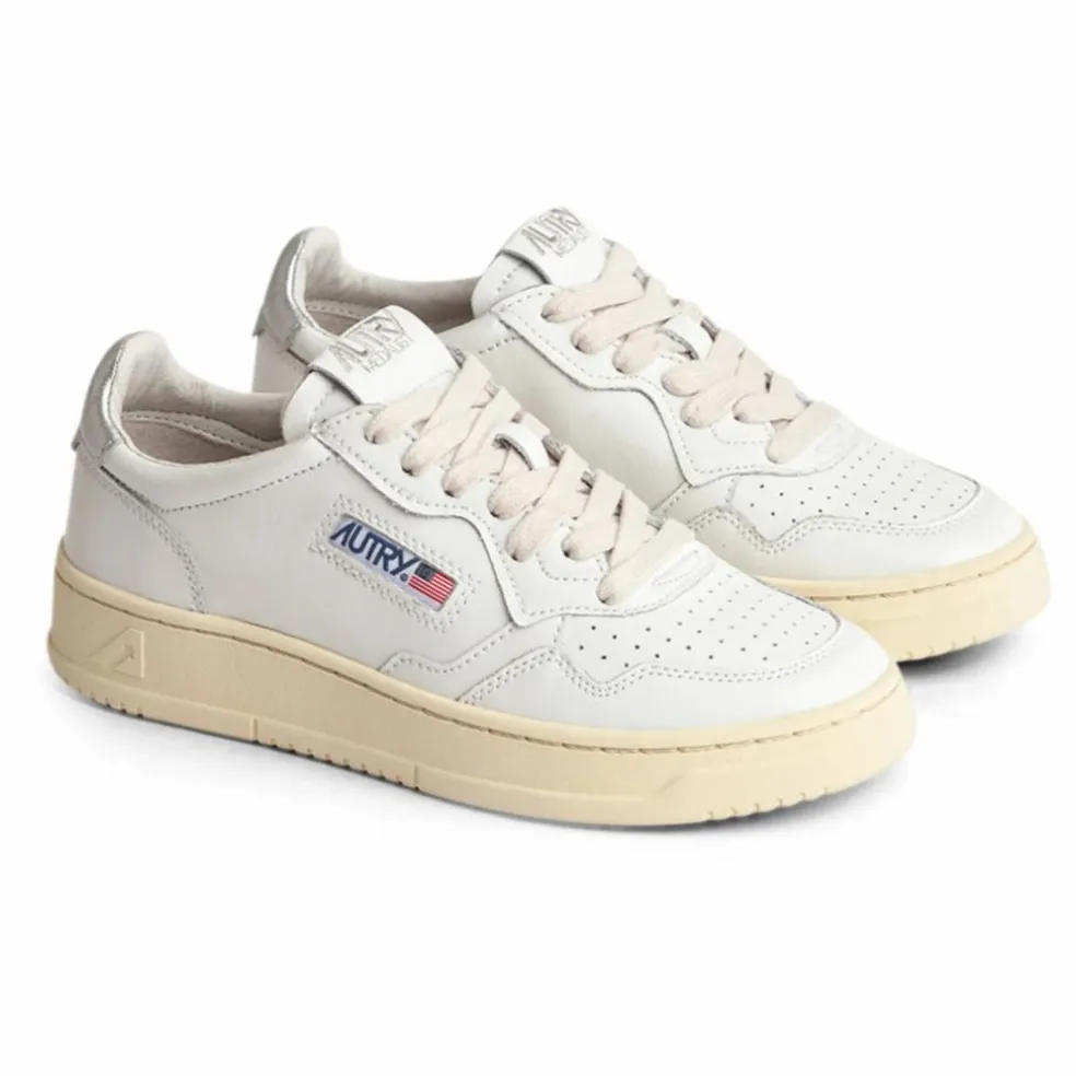 Baskets Medalist Low Cuir | Argenté