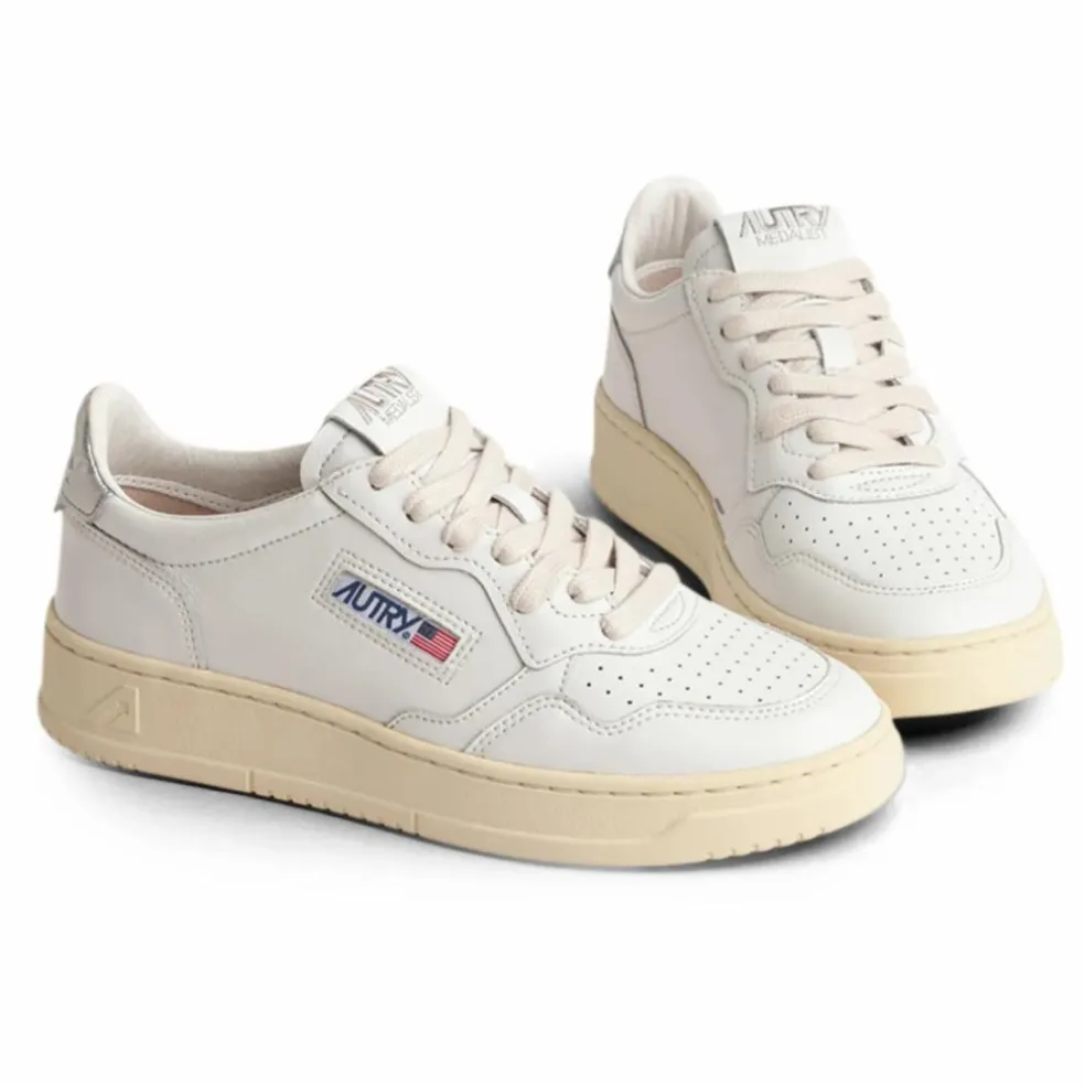 Baskets Medalist Low Cuir | Argenté