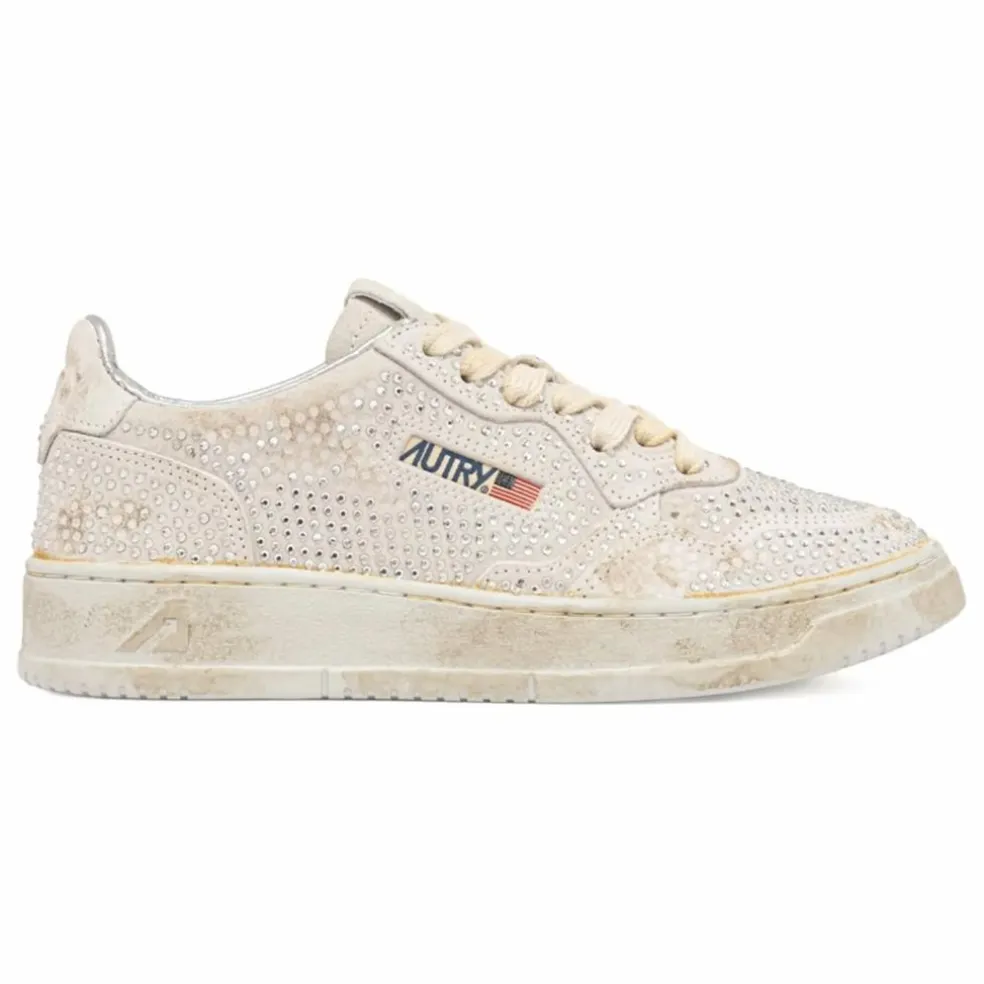 Baskets Medalist Low Strass | Crème