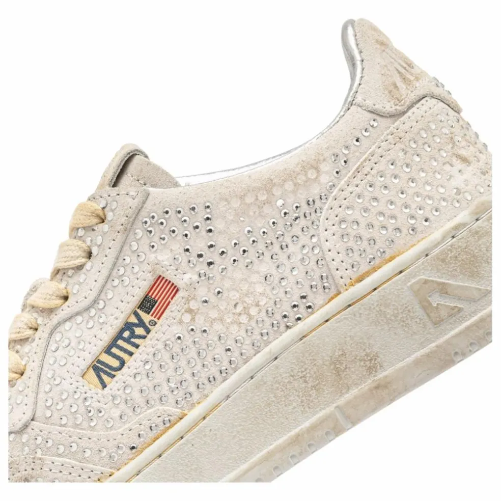 Baskets Medalist Low Strass | Crème
