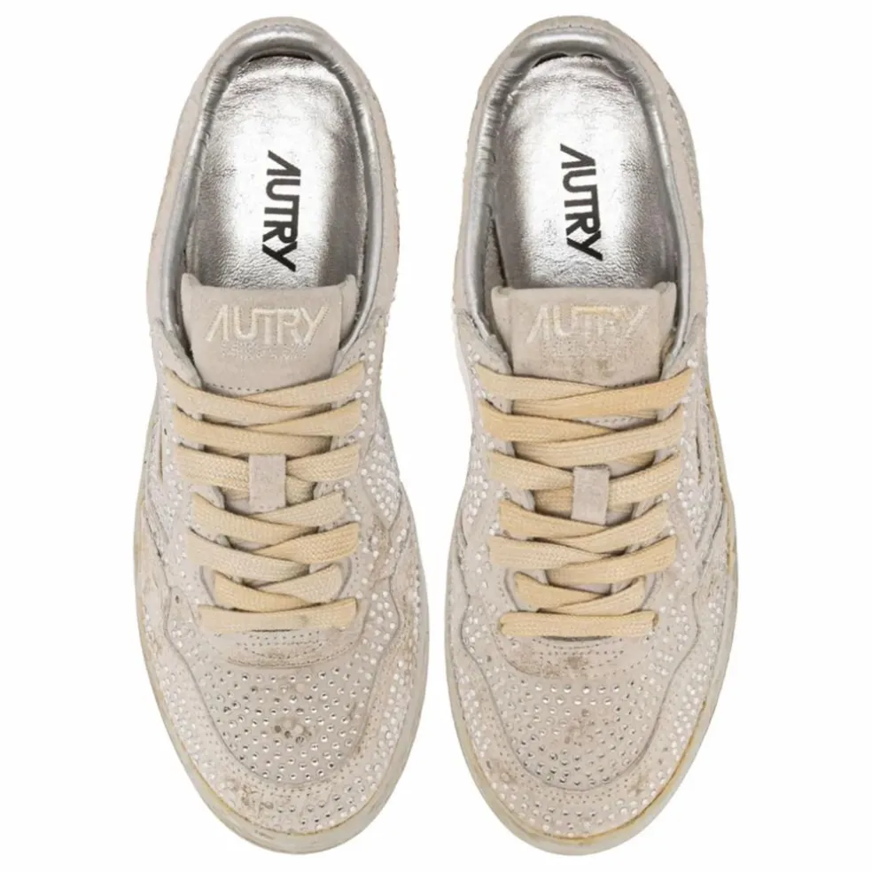 Baskets Medalist Low Strass | Crème