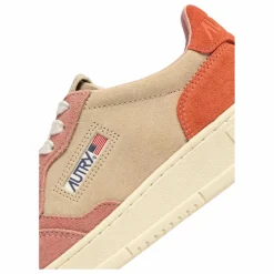 Baskets Medalist Low Tricolore Suède | Orange