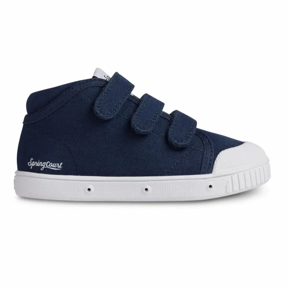 Baskets Montantes Scratchs B2 Canvas | Bleu marine