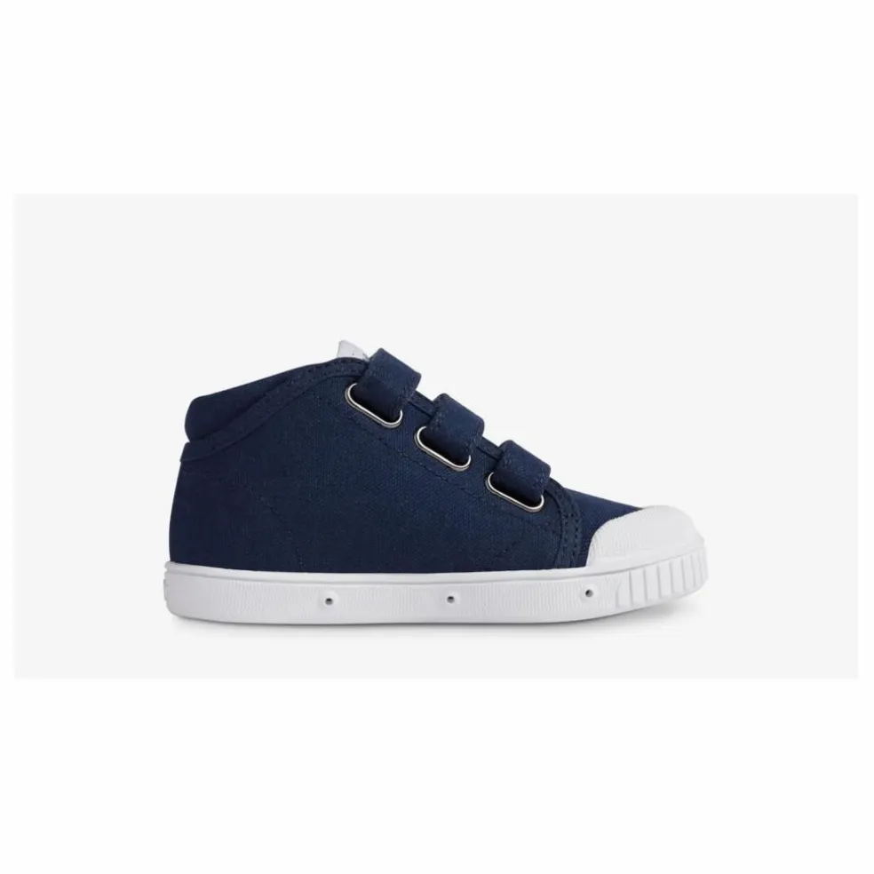 Baskets Montantes Scratchs B2 Canvas | Bleu marine