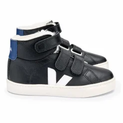 Baskets Scratchs Cuir Fourrées Esplar Mid | Noir