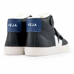 Baskets Scratchs Cuir Fourrées Esplar Mid | Noir