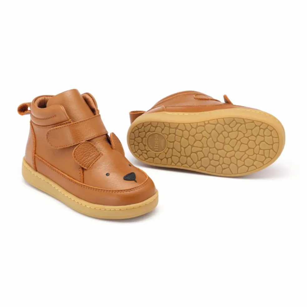 Baskets Scratchs Mika Ours | Cognac