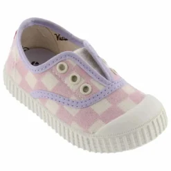 Baskets Scratchs Quadrillées Lona | Rose