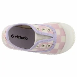 Baskets Scratchs Quadrillées Lona | Rose