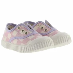 Baskets Scratchs Quadrillées Lona | Rose