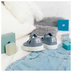 Baskets Scratchs Sandalia Tira Lona | Bleu