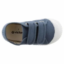 Baskets Scratchs Tiras Lona | Bleu