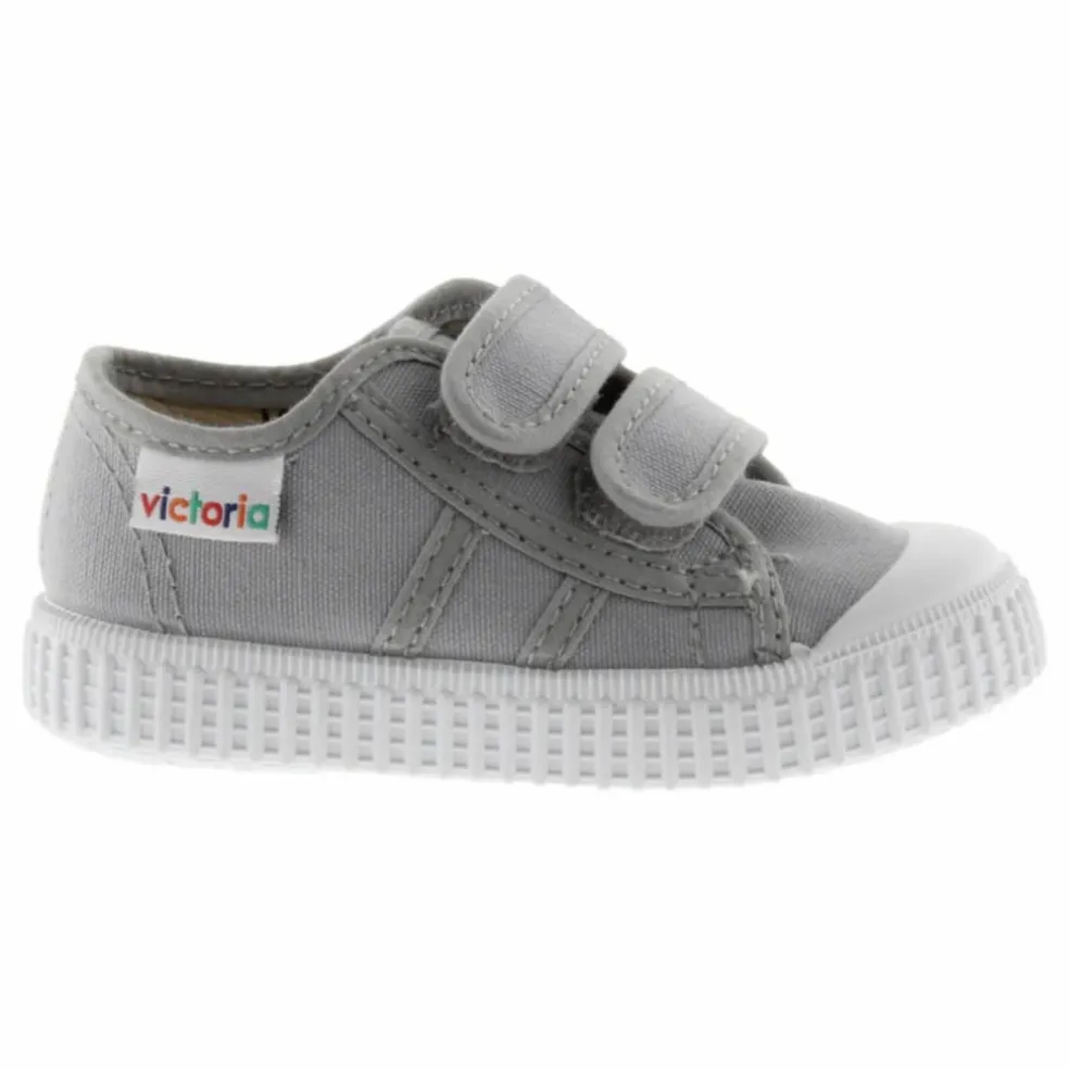 Baskets Scratchs Tiras Lona | Gris
