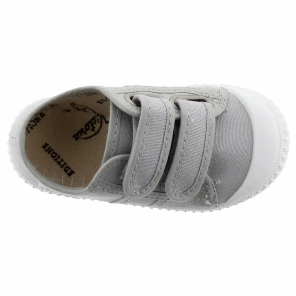 Baskets Scratchs Tiras Lona | Gris
