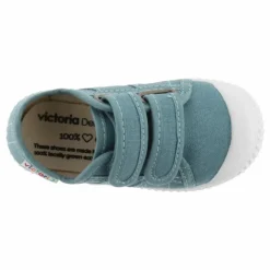 Baskets Scratchs Tiras Lona | Bleu