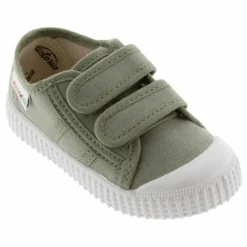 Baskets Scratchs Tiras Lona | Vert kaki