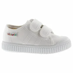 Baskets Scratchs Tiras Lona | Blanc