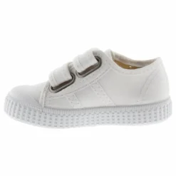 Baskets Scratchs Tiras Lona | Blanc