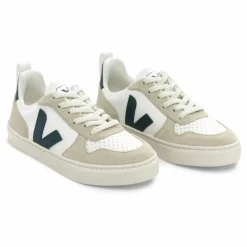 Baskets V-10 Lacets Cuir | Vert