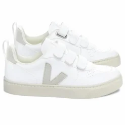 Baskets V-10 Scratchs Cuir | Blanc