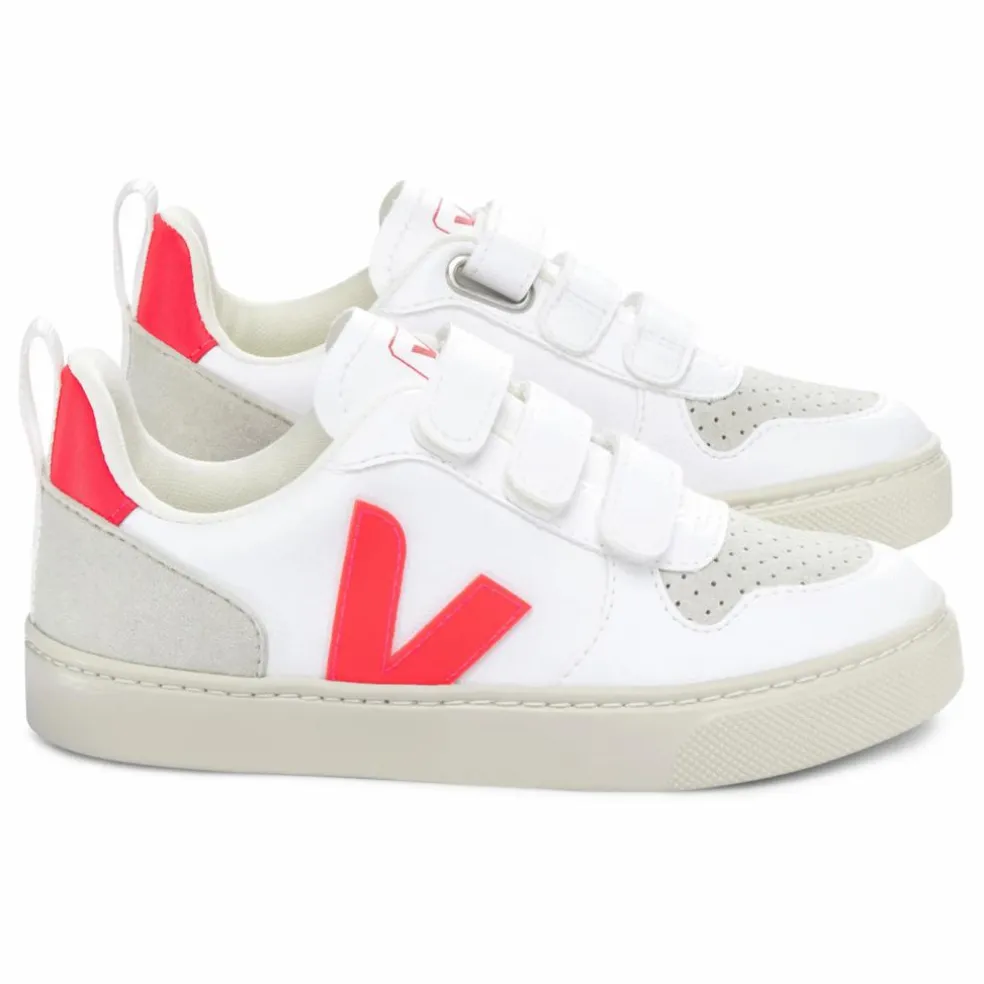 Baskets V-10 Scratchs Cuir | Rose