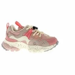 Baskets Yamano 3 Lacets Cuir Eco et Nylon | Rose