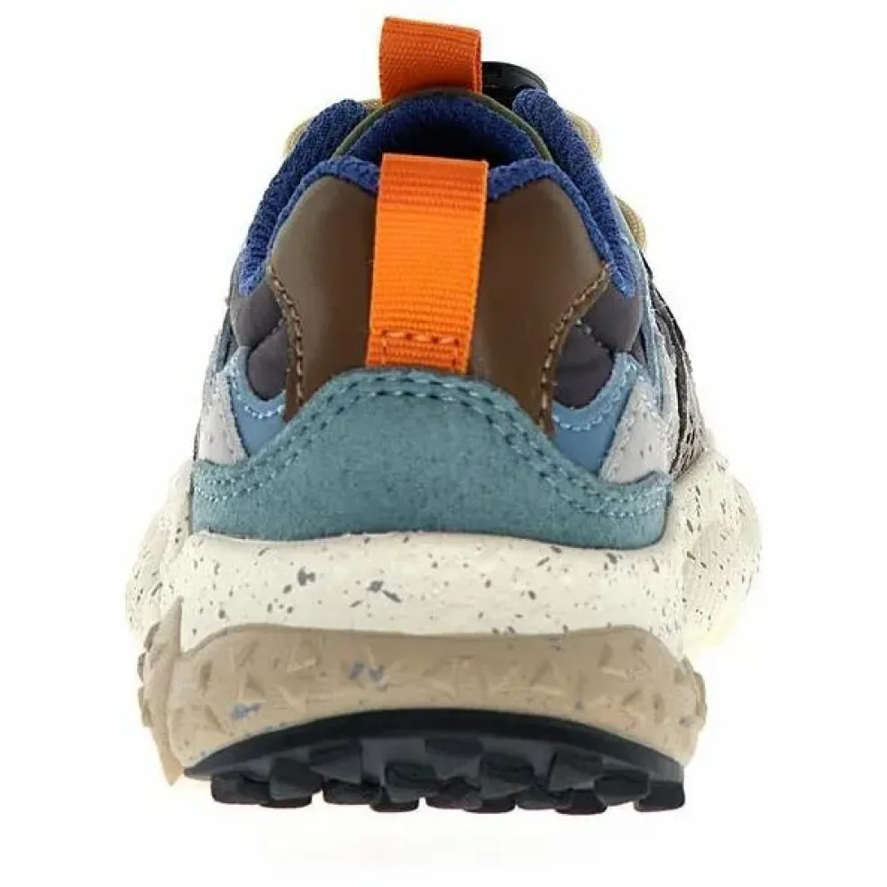 Baskets Yamano 3 Lacets Cuir Eco et Nylon | Gris