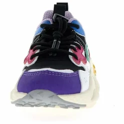 Baskets Yamano 3 Lacets Cuir Eco et Nylon | Lavande