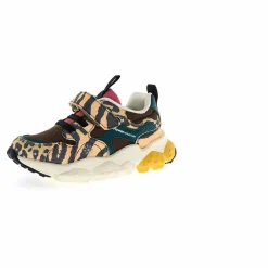 Baskets Yamano 3 Scratchs Jungle Pony et Nylon | Marron