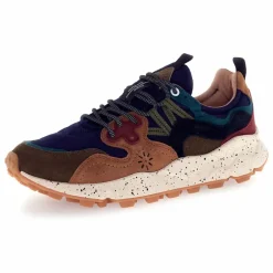 Baskets Yamano 3 Uni Suède et Nylon | Vert kaki