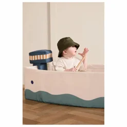 Bateau en toile avec kit de pêche | Ecru