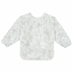 Bavoir à manches enduit Toile de Jouy | Gris