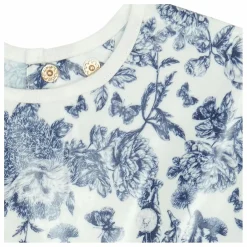 Bavoir à manches enduit Toile de Jouy | Bleu marine