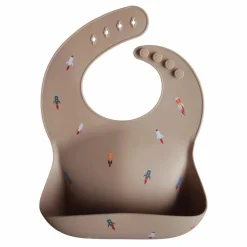 Bavoir en silicone | Noisette